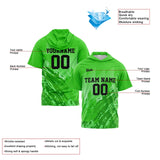 Custom Green Short Sleeve Hoodies for Men Women Shirts with Hoods Printed Name Logo
