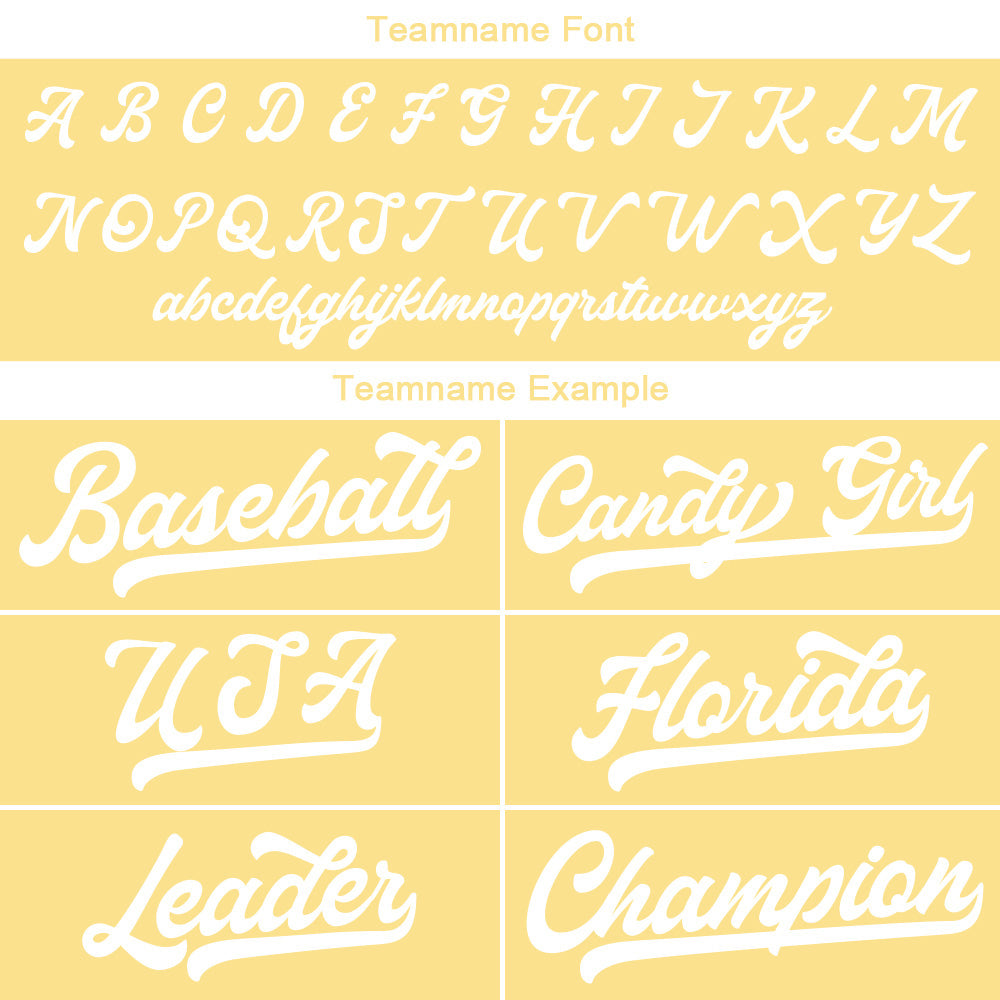 Custom Baseball Jersey Stitched Design Personalized Hip Hop Baseball Shirts Gold-White
