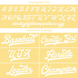 Custom Baseball Jersey Stitched Design Personalized Hip Hop Baseball Shirts Gold-White