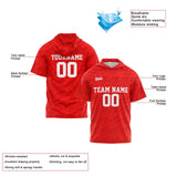 Custom Red Short Sleeve Hoodies for Men Women Shirts with Hoods Printed Name Logo