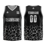 Custom Basketball Jersey Uniform Suit Printed Your Logo Name Number Black&White
