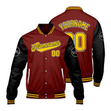 Custom Red Black Varsity Jackets for Men Women Youth Personalized Letterman Jackets