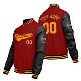 Custom Red Black Varsity Jackets for Men Women Youth Personalized Letterman Jackets
