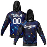 Custom Black Blue Sports hoodie Sweatshirt Set for Men Women Youth Tops and Pants Set Tracksuit