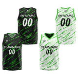 Custom Reversible Basketball Suit for Adults and Kids Personalized Jersey Damage-Green