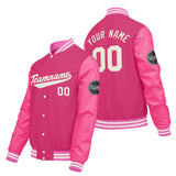 Custom Pink Varsity Jackets for Men Women Youth Personalized Letterman Jackets
