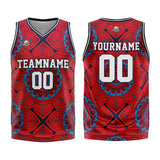 Custom Basketball Jersey Uniform Suit Printed Your Logo Name Number Retro&Red