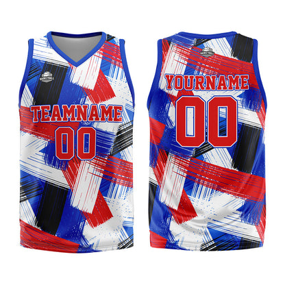 Custom Basketball Jersey Uniform Suit Printed Your Logo Name Number Grid&Green&Red