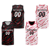 Custom Reversible Basketball Suit for Adults and Kids Personalized Jersey Damage-Red