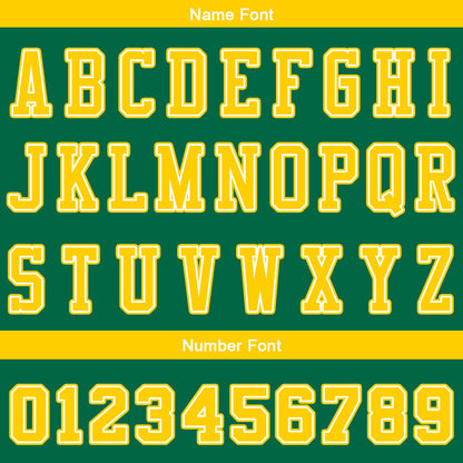 Custom Gradient Yellow Green Reversible Basketball Suit for Adults and Kids Personalized Jersey
