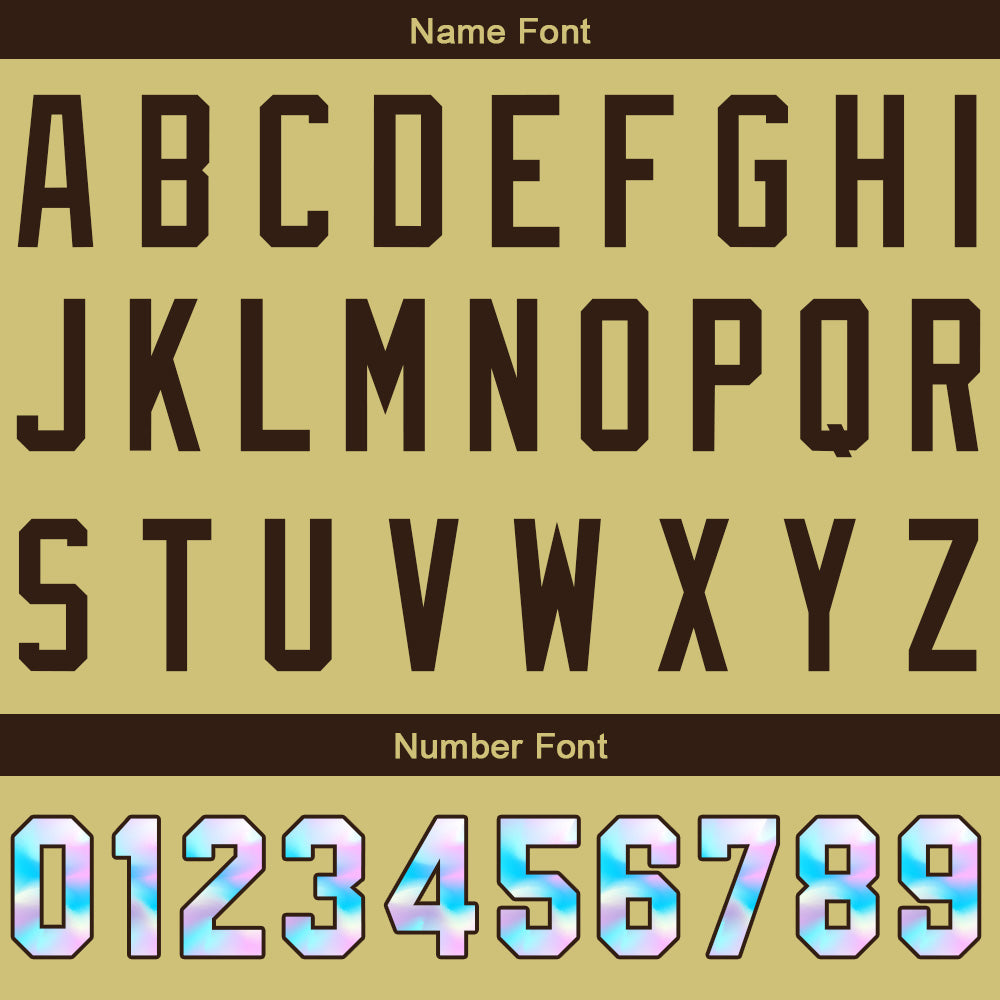 Custom Stripe-Gold Brown Baseball Jersey Stitched Design Personalized Hip Hop Baseball Shirts