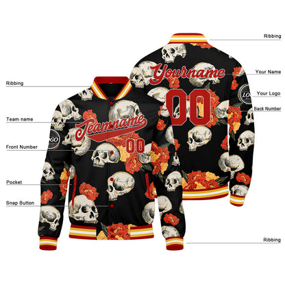 Custom peony Varsity Jacket for Men Women and Youth with Personalized Letterman Jacket