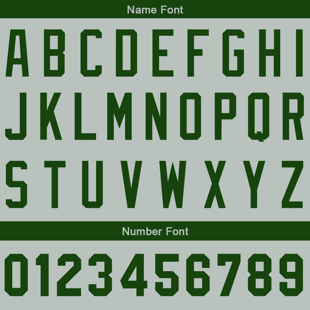 Custom Baseball Jersey Stitched Design Personalized Hip Hop Baseball Shirts Gray-Dark Green