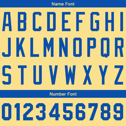 Custom Baseball Jersey Stitched Design Personalized Hip Hop Baseball Shirts Gold-Royal