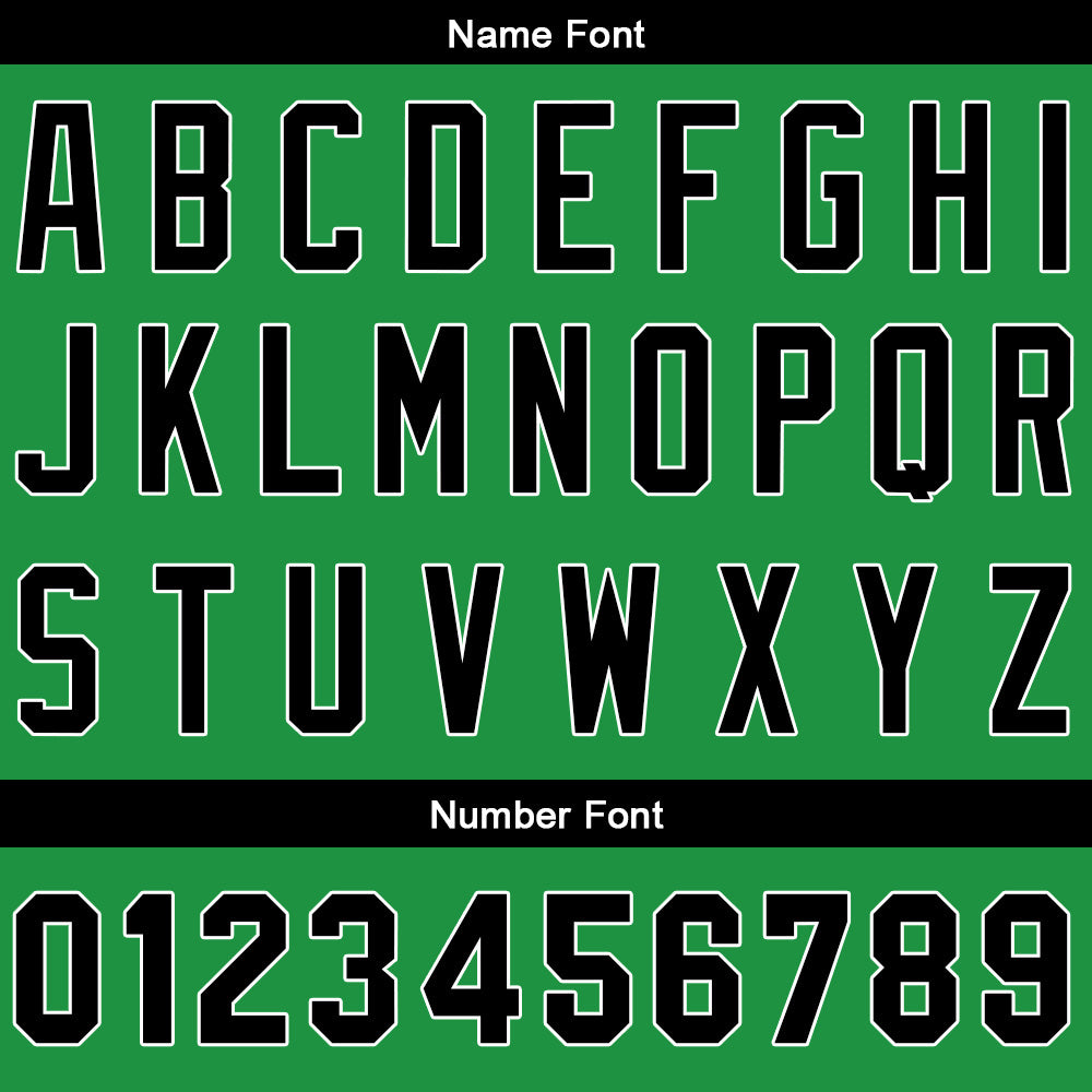 Custom Baseball Jersey Stitched Design Personalized Hip Hop Baseball Shirts Kelly Green-Black
