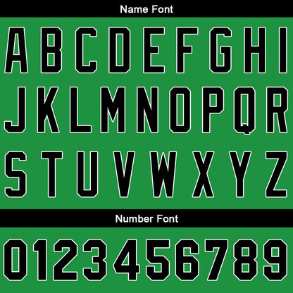Custom Baseball Jersey Stitched Design Personalized Hip Hop Baseball Shirts Kelly Green-Black