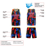 Custom Red Royal Basketball Jersey Uniform Suit Printed Your Logo Name Number