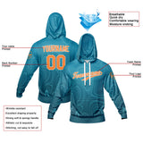 Custom Lake Blue Hoodie Sweatshirt Set for Men Women Youth Tops and Pants Set Tracksuit