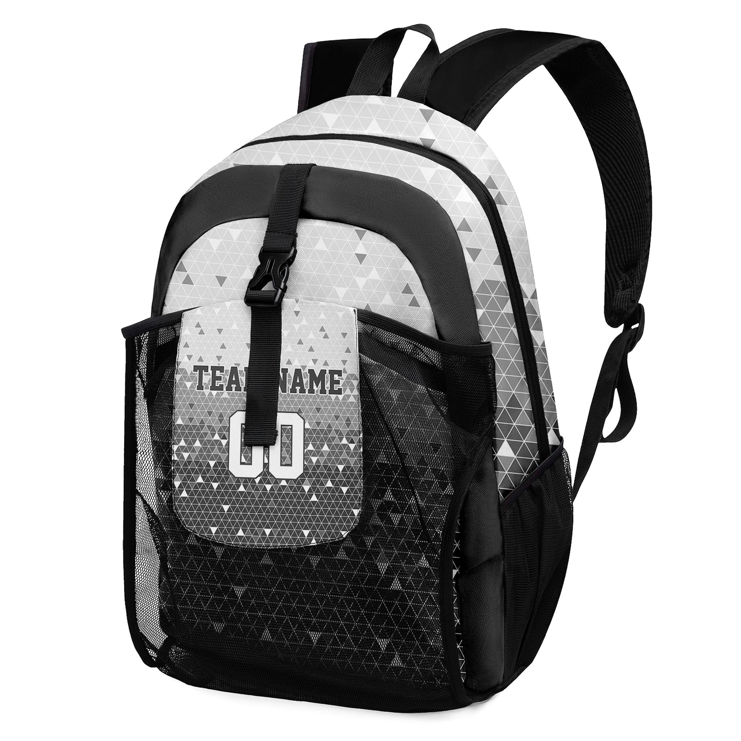 Customize Black Sports Backpacks Featuring Personalized Names, Numbers and Logos