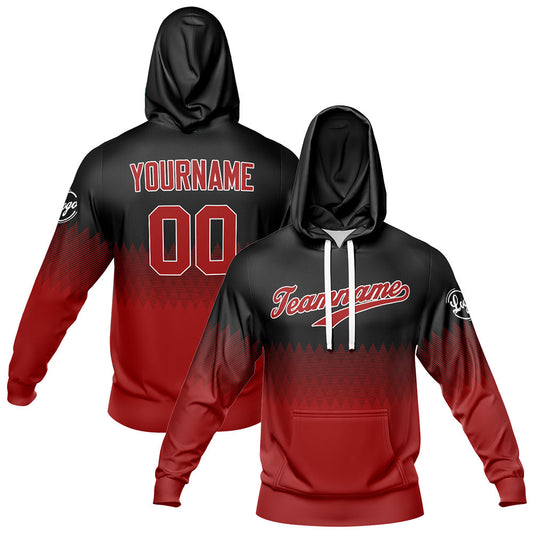 Custom Black Deep Red Sports hoodie Sweatshirt Set for Men Women Youth Tops and Pants Set Tracksuit