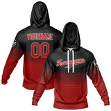 Custom Black Deep Red Sports hoodie Sweatshirt Set for Men Women Youth Tops and Pants Set Tracksuit