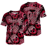 Custom Pink Baseball Jersey Print Personalized Name, Number and Logo