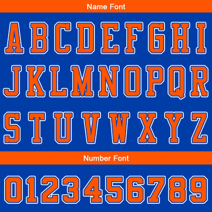 Custom Gradient Royal Orange Reversible Basketball Suit for Adults and Kids Personalized Jersey