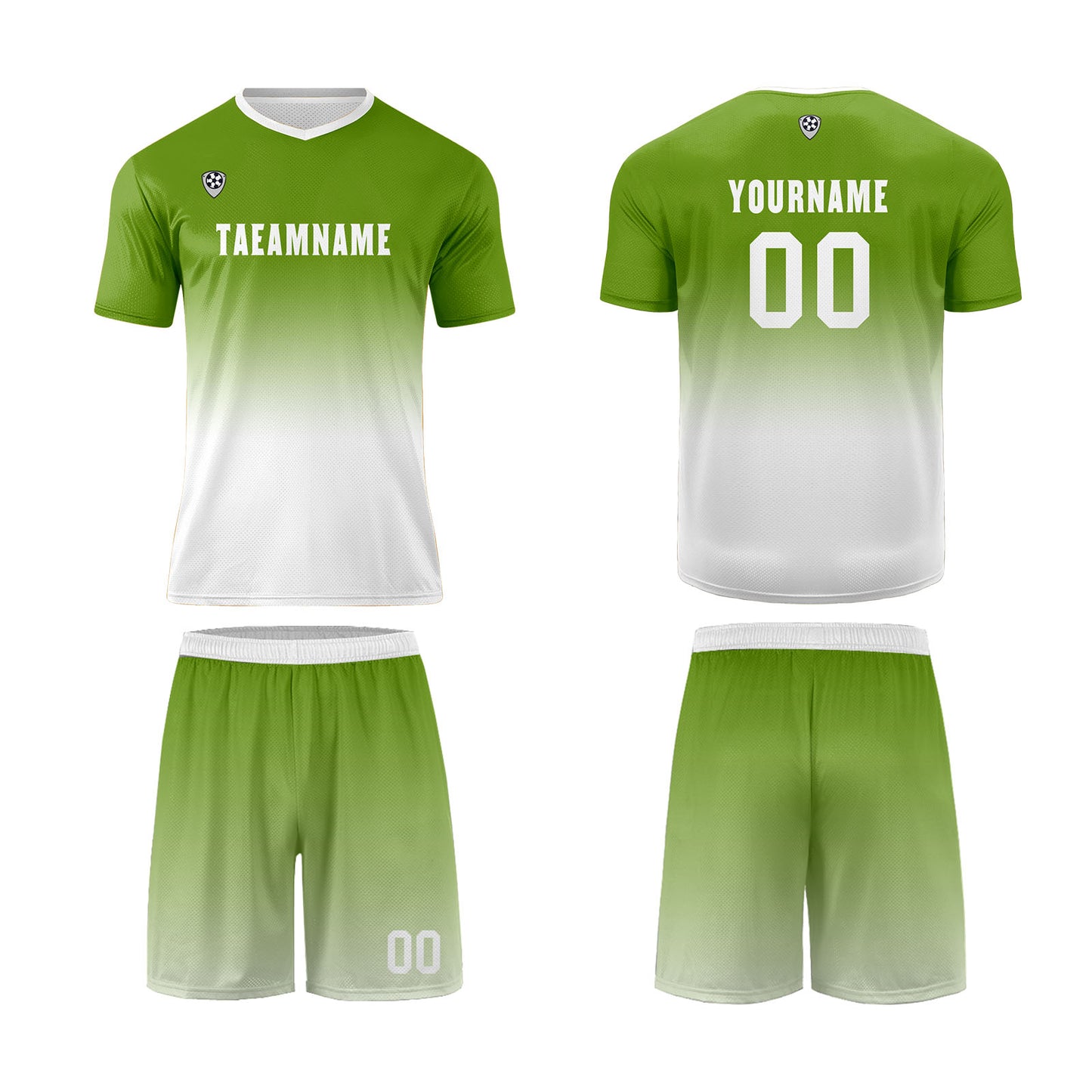 Custom Olive Green White Uniform Jersey Kids Adults Personalized Set Jersey Shirt
