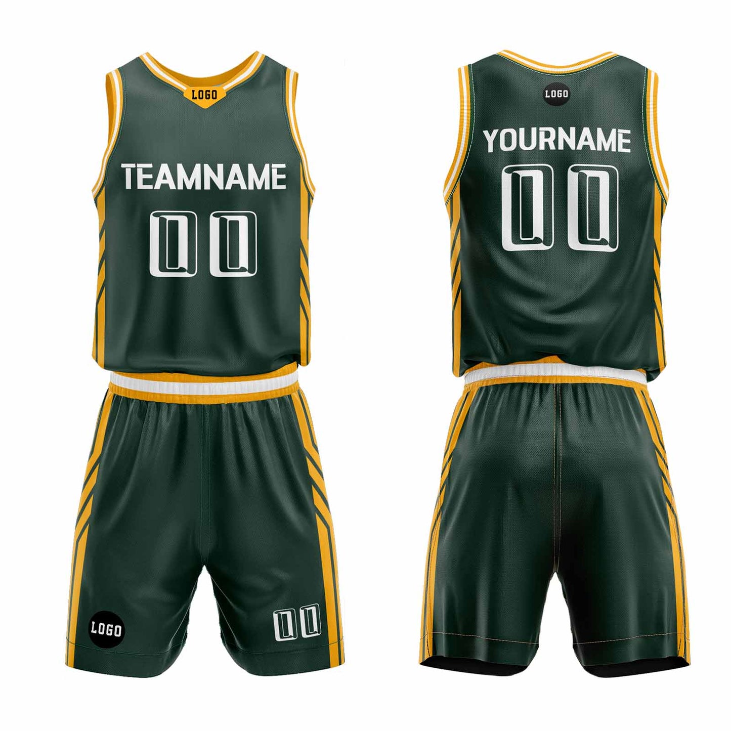Custom Olive Green Basketball Jersey Uniform Suit Printed Your Logo Name Number