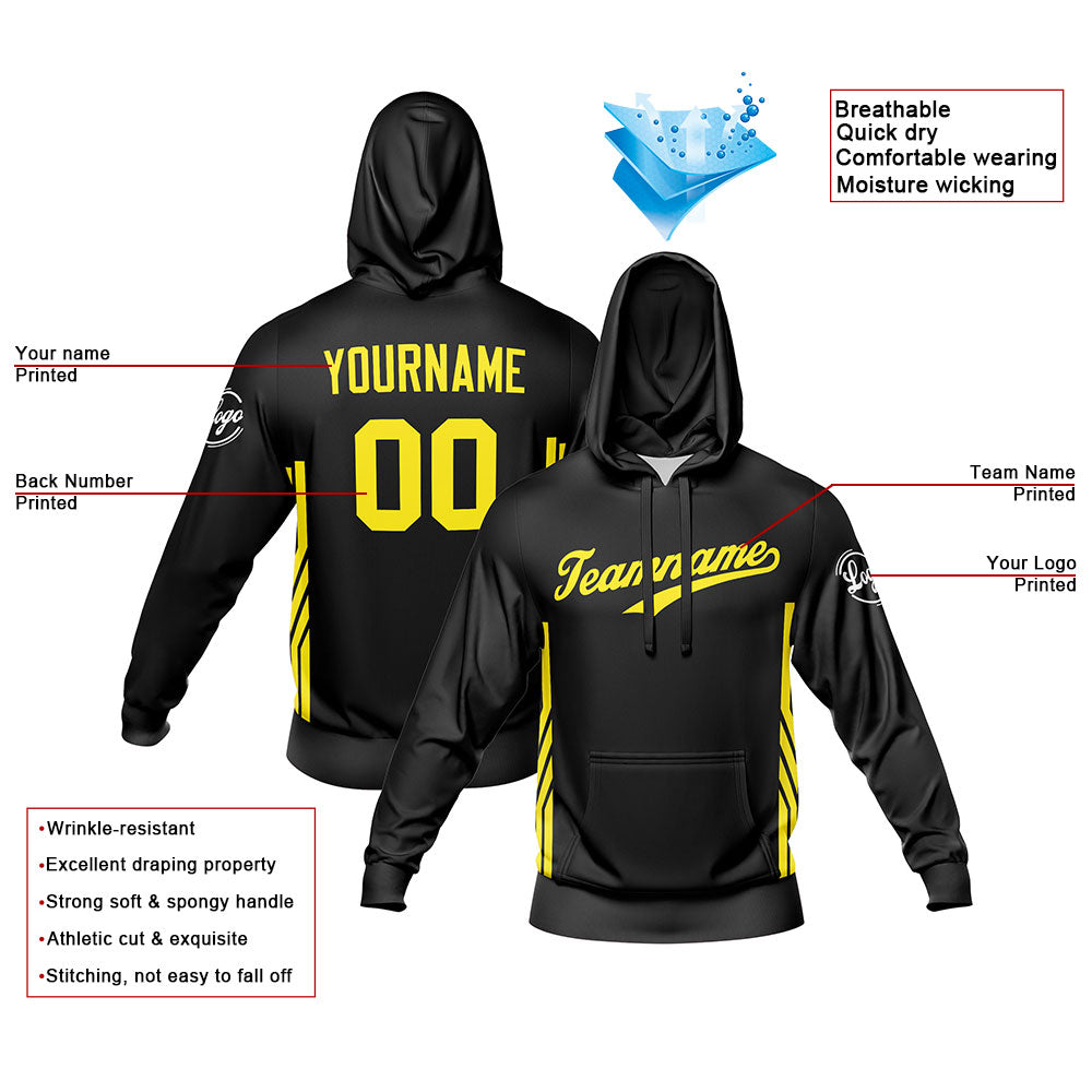 Custom Black  Sports hoodie Sweatshirt Set for Men Women Youth Tops and Pants Set Tracksuit