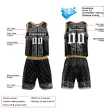 Custom Reversible Basketball Suit for Adults and Kids Black-White