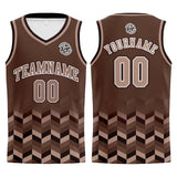 Custom Brown Basketball Jersey Uniform Suit Printed Your Logo Name Number