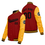 Custom Red Yellow Varsity Jackets for Men Women Youth Personalized Letterman Jackets