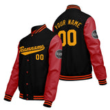 Custom Black Red Varsity Jackets for Men Women Youth Personalized Letterman Jackets