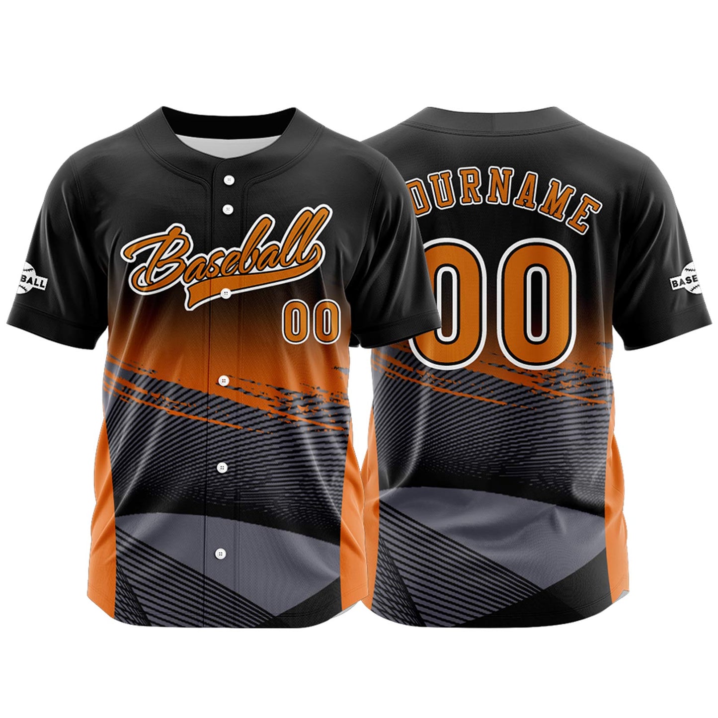 Custom Yellow Button Down Baseball Jersey for Men Women Adult Youth Print Name Number Logo