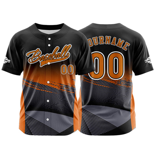 Custom Yellow Button Down Baseball Jersey for Men Women Adult Youth Print Name Number Logo