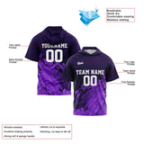 Custom Purple Short Sleeve Hoodies for Men Women Shirts with Hoods Printed Name Logo