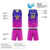 Custom Reversible Basketball Suit for Adults and Kids Personalized Jersey Flaw-Royal&Rose Pink