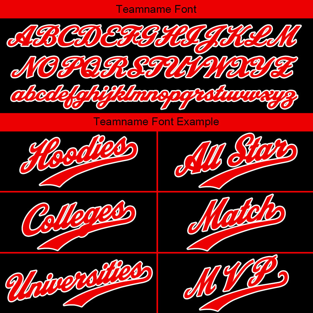 Custom Black Red Sports hoodie Sweatshirt Set for Men Women Youth Tops and Pants Set Tracksuit