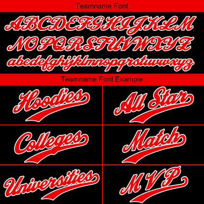 Custom Black Red Sports hoodie Sweatshirt Set for Men Women Youth Tops and Pants Set Tracksuit