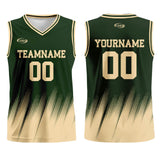 Custom Olive Green Cream Basketball Jersey Uniform Suit Printed Your Logo Name Number