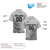 Custom Grey Short Sleeve Hoodies for Men Women Shirts with Hoods Printed Name Logo