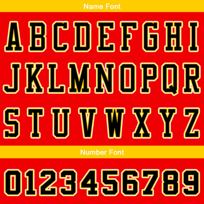Custom Gradient Red Yellow Reversible Basketball Suit for Adults and Kids Personalized Jersey