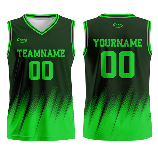 Custom Olive Green Bright Green Basketball Jersey Uniform Suit Printed Your Logo Name Number