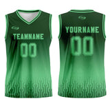 Custom Olive Green Green Gradient Basketball Jersey Uniform Suit Printed Your Logo Name Number