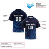 Custom Navy Short Sleeve Hoodies for Men Women Shirts with Hoods Printed Name Logo