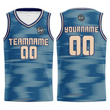Custom Navy Cream Basketball Jersey Uniform Suit Printed Your Logo Name Number