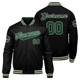 Custom Varsity Jacket Letterman jacket for Men, Women and Youth Dark Green Black Cream