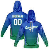 Custom Blue Green Sports hoodie Sweatshirt Set for Men Women Youth Tops and Pants Set Tracksuit