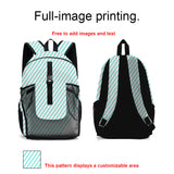 Customize Black Gray Sports Backpacks Featuring Personalized Names, Numbers and Logos